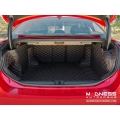 Alfa Romeo Giulia Cargo Area Liner Kit - w/ out Premium Sound - Black w/ Orange Stitching 